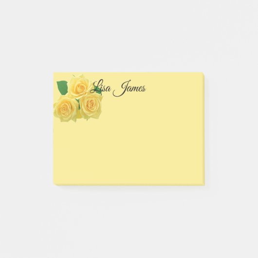 Gele Rozen Post-it-Notes Post-it® Notes (Voorkant)