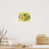 Gele rozen poster (Keuken)