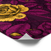 Gele rozen poster (Hoek)