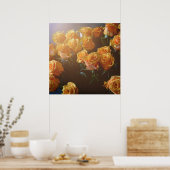 Gele rozen poster (Keuken)