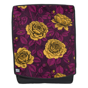 Gele rozen rugtassen