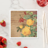  gele rozen servet (Insitu)