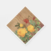  gele rozen servet (Hoek)