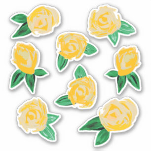 Gele rozen Stickers