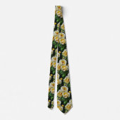 Gele rozen stropdas (Achterkant)