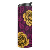 Gele rozen thermosbeker (Gedraaid links)