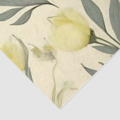 Gele Rozen Trouwweefsel Papier (Detail)