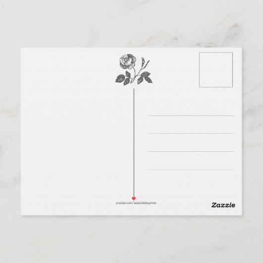 Gele Rozen voegen uw eigen groet toe Briefkaart (Achterkant)