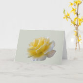 Gele rozenbladen kaart (Gele Bloem)