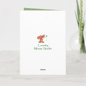 gele rozenbloem kaart (Achterkant)