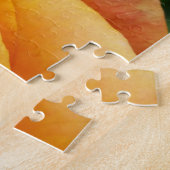 gele rozenbloem legpuzzel (Zijkant)