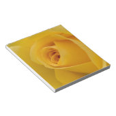 Gele rozenbloem notitieblok (Schuin)