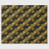 Gele rozenbloemen Natuur Kunstpatroon Cadeaupapier (Vlak)