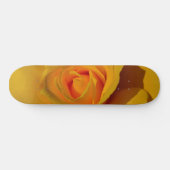 Gele rozengeel, gele oranje bloem skateboard (Horizontaal)
