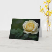 Gele rozenkaart kaart (Gele Bloem)