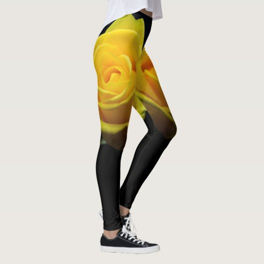 Gele rozenLeggings Leggings (Rechts)