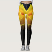 Gele rozenLeggings Leggings (Voorkant)