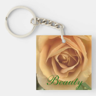 Gele rozenSleutelhanger Sleutelhanger