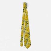 Gele rozenStropdas Stropdas (Achterkant)