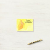 Gele rozenWaterverf Post-it® Notes (Op bureau)