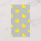 Gele Rubber Duck Boeken voor baby Ticket Informatiekaartje (Achterkant)