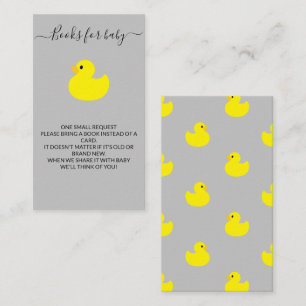 Gele Rubber Duck Boeken voor baby Ticket Informatiekaartje