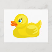 Gele Rubber Duck Briefkaart (Voorkant)