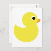 Gele Rubber Duck Briefkaart (Voorkant / Achterkant)
