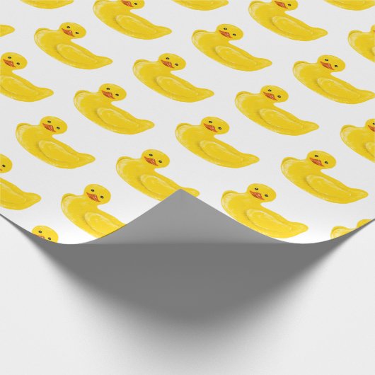 Gele Rubber Duck Cadeaupapier (Hoek)