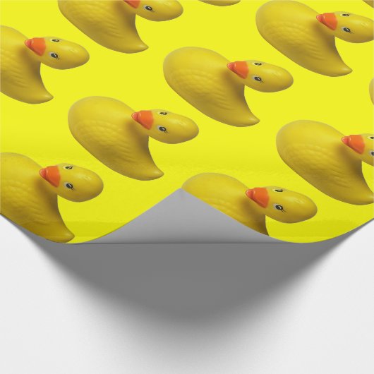 Gele Rubber Duck Cadeaupapier (Hoek)