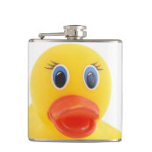 Gele Rubber Duck Duckface Heupfles (Voorkant)
