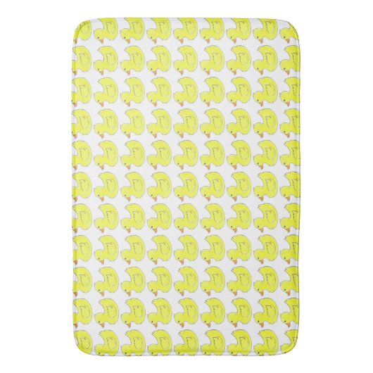 Gele Rubber Duck Duckie Ducky Duckies Bath Toys Badmat (Voorkant Verticaal)