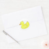 Gele Rubber Duck Ducky Duckie Ducks Bird Sticker (Envelop)