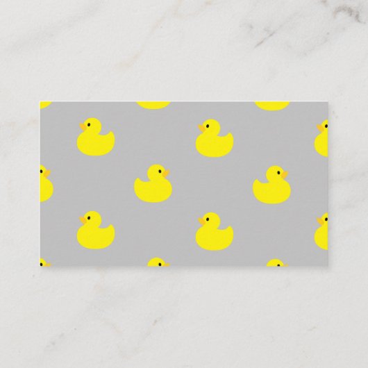 Gele Rubber Duck Hoe groot is mama's buik? Informatiekaartje (Achterkant)