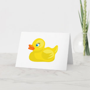 Gele Rubber Duck Kaart