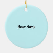 Gele Rubber Duck Keramisch Ornament (Achterkant)