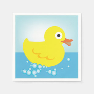 Gele Rubber Duck Paper Napkins Servet