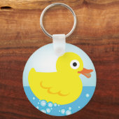 Gele Rubber Duck Sleutelhanger (Voorkant)