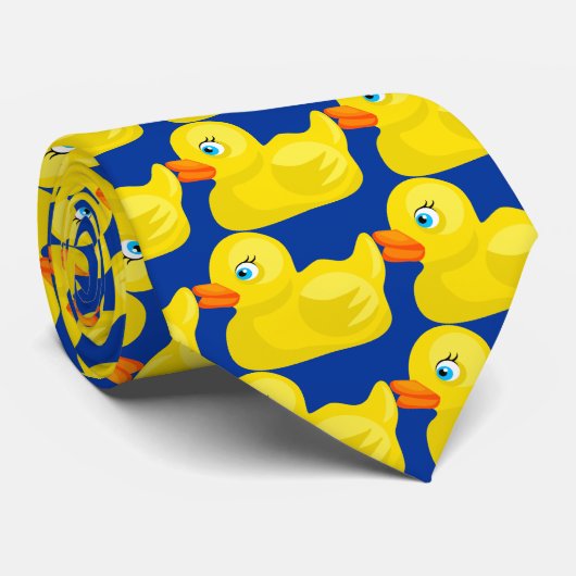 Gele Rubber Duck Stropdas (Opgerold)