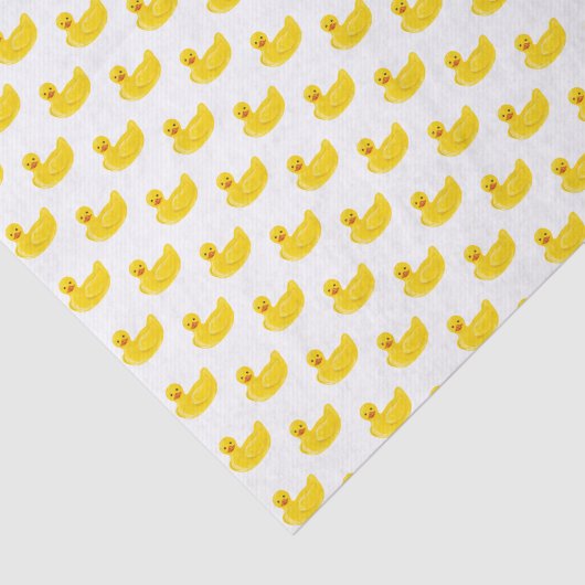 Gele Rubber Duck Tissuepapier (Detail)