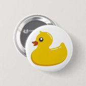Gele Rubber Duckie Ronde Button 5,7 Cm (Voorkant /achterkant)