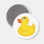 Gele Rubber Duckies Magneet (Voorkant / Achterkant)