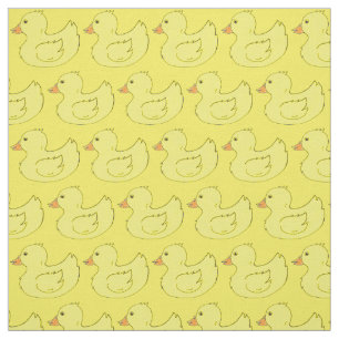 Gele Rubber Ducks Ducky Bathtub Duckies Fabric Stof