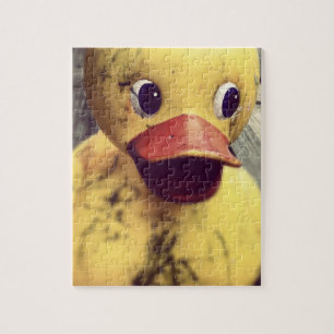 Gele Rubber Ducky bedekt met vuil! Legpuzzel