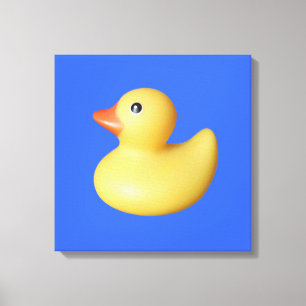 Gele Rubber Ducky Canvas Afdruk