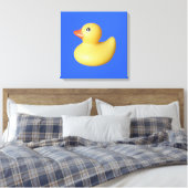 Gele Rubber Ducky Canvas Afdruk (Insitu (Slaapkamer))
