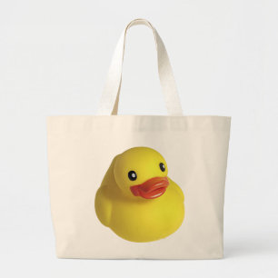 Gele Rubber Ducky Grote Tote Bag