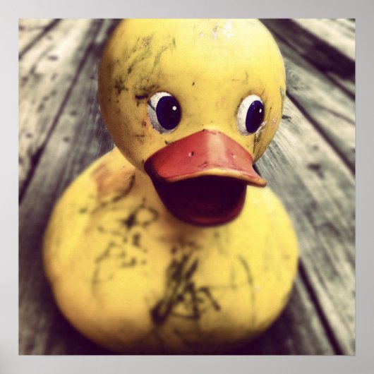 Gele Rubber Ducky heeft een Bath nodig! Poster (Voorkant)