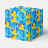 Gele Rubber Ducky in Bubbles Bedankdoosjes (Achterkant)