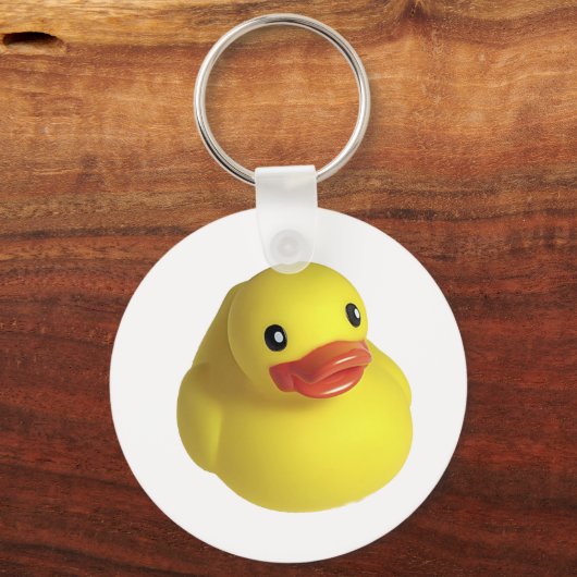 Gele Rubber Ducky Sleutelhanger (Voorkant)